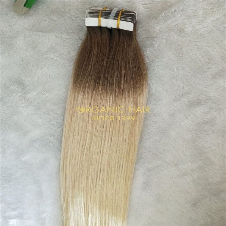Remy tape in human hair extensions at wholesale price in Chinese factory A43